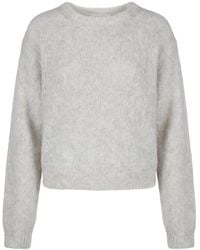 American Vintage - Niby Cropped Fluffy Knitted Sweater - Lyst