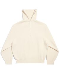 Balenciaga - Half-Zip Knitted Jumper - Lyst