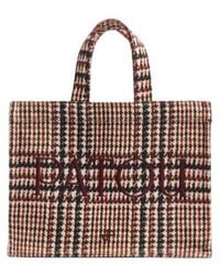 Patou - Logo-Embroidered Houndstooth Tote Bag - Lyst
