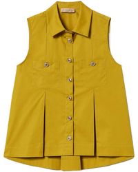 Twinset - Pleated Chest-Pockets Shirt - Lyst