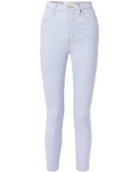 FRAME - High Waist Skinny Jeans - Lyst