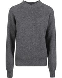 Drumohr - Crew Neck Long-Sleeved Sweater - Lyst