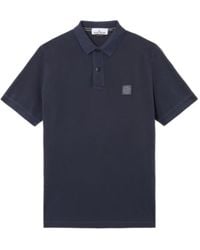 Stone Island - Logo Patch Short Sleeved Polo Shirt - Lyst