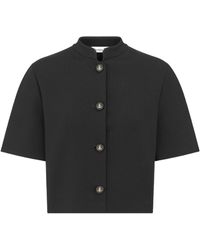 Dior - Cropped Jacket With Officer Collar - Lyst