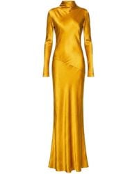 TOVE - Gio High-Neck Long-Sleeve Maxi Dress - Lyst