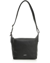 Loewe - Cubi Logo Embossed Small Crossbody Bag - Lyst