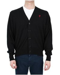 Ami Paris - Long-Sleeved Cardigan - Lyst