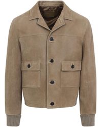 Prada - Long-Sleeved Button-Up Jacket - Lyst