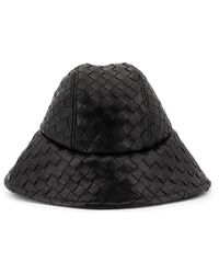Bottega Veneta - Intrecciato Leather Hat - Lyst