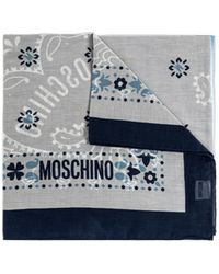 Moschino - Logo Printed Scarf - Lyst