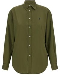 Polo Ralph Lauren - Logo Embroidered Cotton Shirt - Lyst