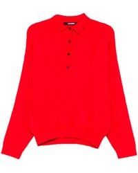 Jacquemus - Ribbed Hem Long-Sleeved Sweater - Lyst