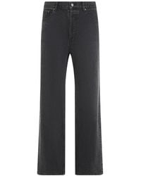 Saint Laurent - Premium Cotton Loose Straight Jeans - Lyst