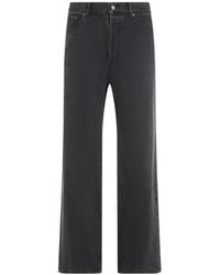 Saint Laurent - Premium Cotton Loose Straight Jeans - Lyst