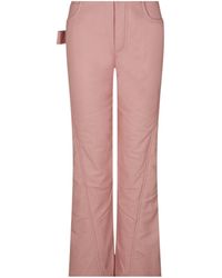 Bottega Veneta - Casual Straight-Leg Leather Pants - Lyst