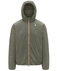 K-Way - Plain Zip-Up Hooded Jacket - Lyst