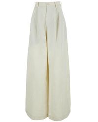 Uma Wang - 'Paella' Pants With Side Pockets And Adjustable Hem In - Lyst