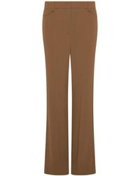 Marella - Mini-Flare Crepe Envers Satin Trousers - Lyst