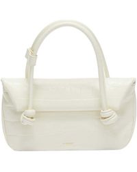 Jil Sander - Small Knot-Detailed Embossed Shoulder Bag - Lyst