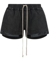Rick Owens - Drawstring Fog Boxers Shorts - Lyst