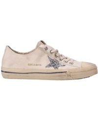 Golden Goose - V-Star Glittered Sneakers - Lyst