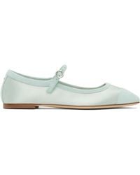 Aeyde - Uma Satin Toe-Cap Ballerina Flats - Lyst