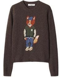 Maison Kitsuné - Round-Neck Knitwear - Lyst