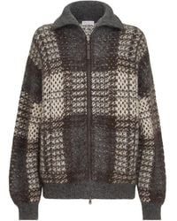 Brunello Cucinelli - Dazzling Tartan Double Knit Outerwear Jacket - Lyst