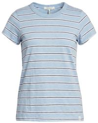 Rag & Bone - Striped Printed Crewneck T-Shirt - Lyst