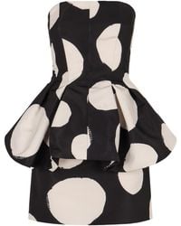 Nina Ricci - Peplum Bustier Mini-Dress - Lyst