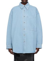 Nanushka - Pocket Denim Shirt - Lyst