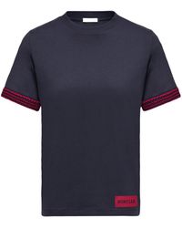 Moncler - Logo Patch Crewneck T-Shirt - Lyst