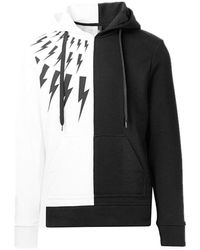 Neil Barrett - Hooded Matching Color Sweater - Lyst