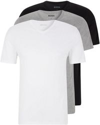 BOSS - V-Neck T-Shirts - Lyst