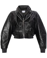Givenchy - Shawl Collar Zip-Up Bomber Jacket - Lyst