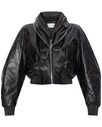 Givenchy - Shawl Collar Zip-Up Bomber Jacket - Lyst