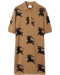 Burberry - Ekd-Print Jacquard Shirt Dress - Lyst