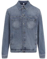 Off-White c/o Virgil Abloh - Long-Sleeved Denim Jacket - Lyst