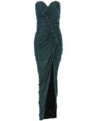 Alexandre Vauthier - Embellished Ruched Strapless Maxi Dress - Lyst