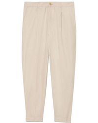 Ami Paris - Ami Turn-Up Cuff Cropped Trousers - Lyst