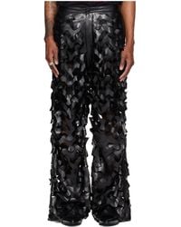 Lu'u Dan - Laser Cut Faux Leather Pants - Lyst