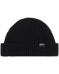 MM6 by Maison Margiela - Ribbed Logo-Patch Beanie - Lyst