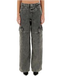 MICHAEL Michael Kors - Wide-Leg Cargo Jeans - Lyst