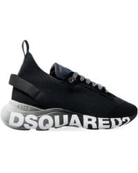 DSquared² - Logo Printed Lace-Up Sneakers - Lyst