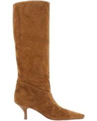 Paris Texas - Rose Knee-High Stiletto Boots - Lyst