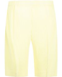 Homme Plissé Issey Miyake - Homme Plissé Issey Miyake Monthly Colors August Pleated Shorts - Lyst