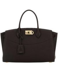 Ferragamo - Ferragamo Large Studio Soft Bag - Lyst
