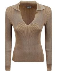 Max Mara - V-Neck Long-Sleeved Jumper - Lyst