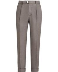 Brunello Cucinelli - Garment-Dyed Trousers - Lyst