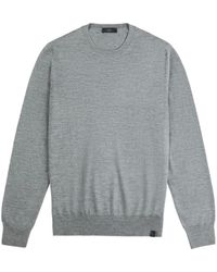 Fay - Crew Neck Knitted Sweater - Lyst